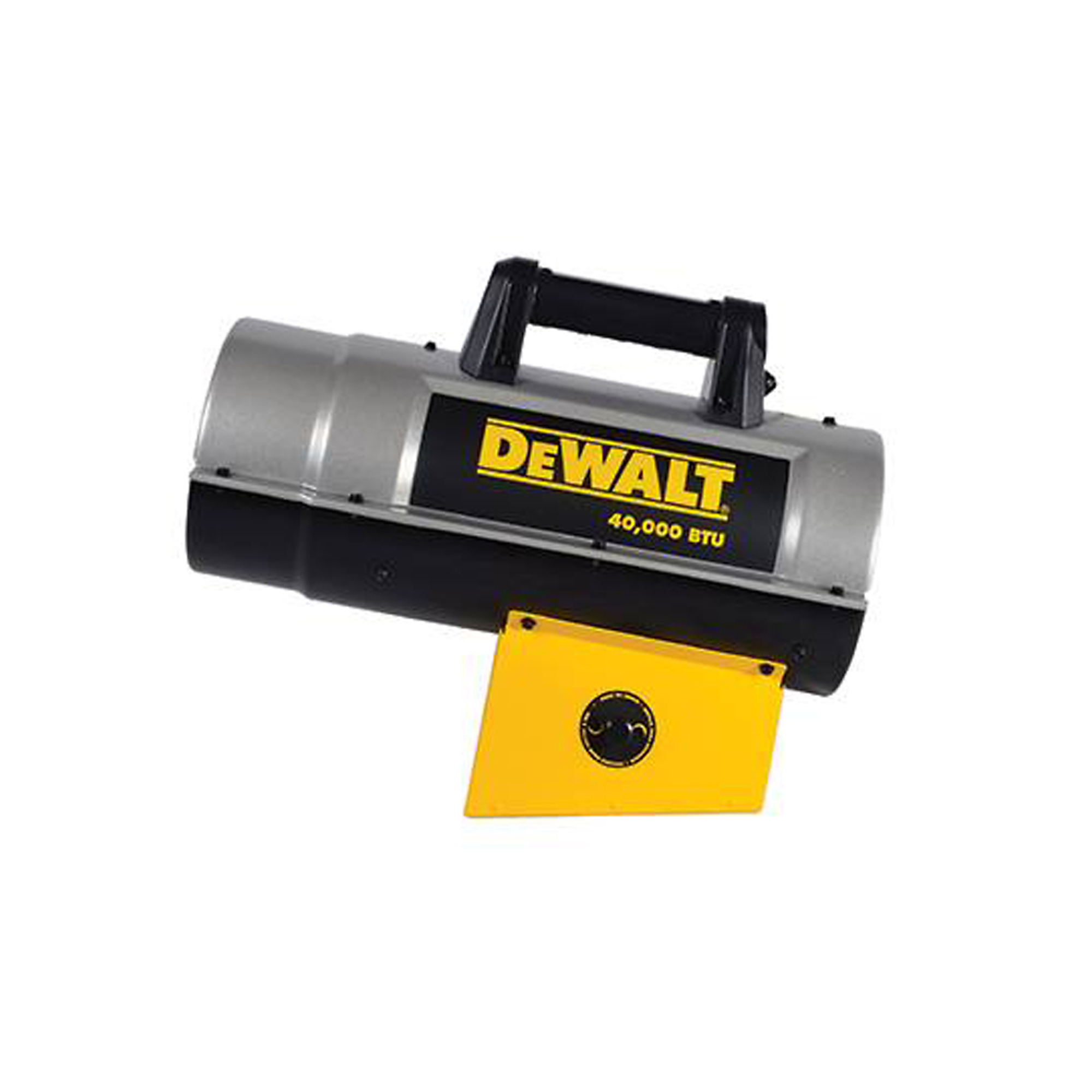 DEWALT, Forced Air Propane Job Site Heater, Fuel Type Propane, Max. Heat Output 40000 Btu/hour, Model# F340705